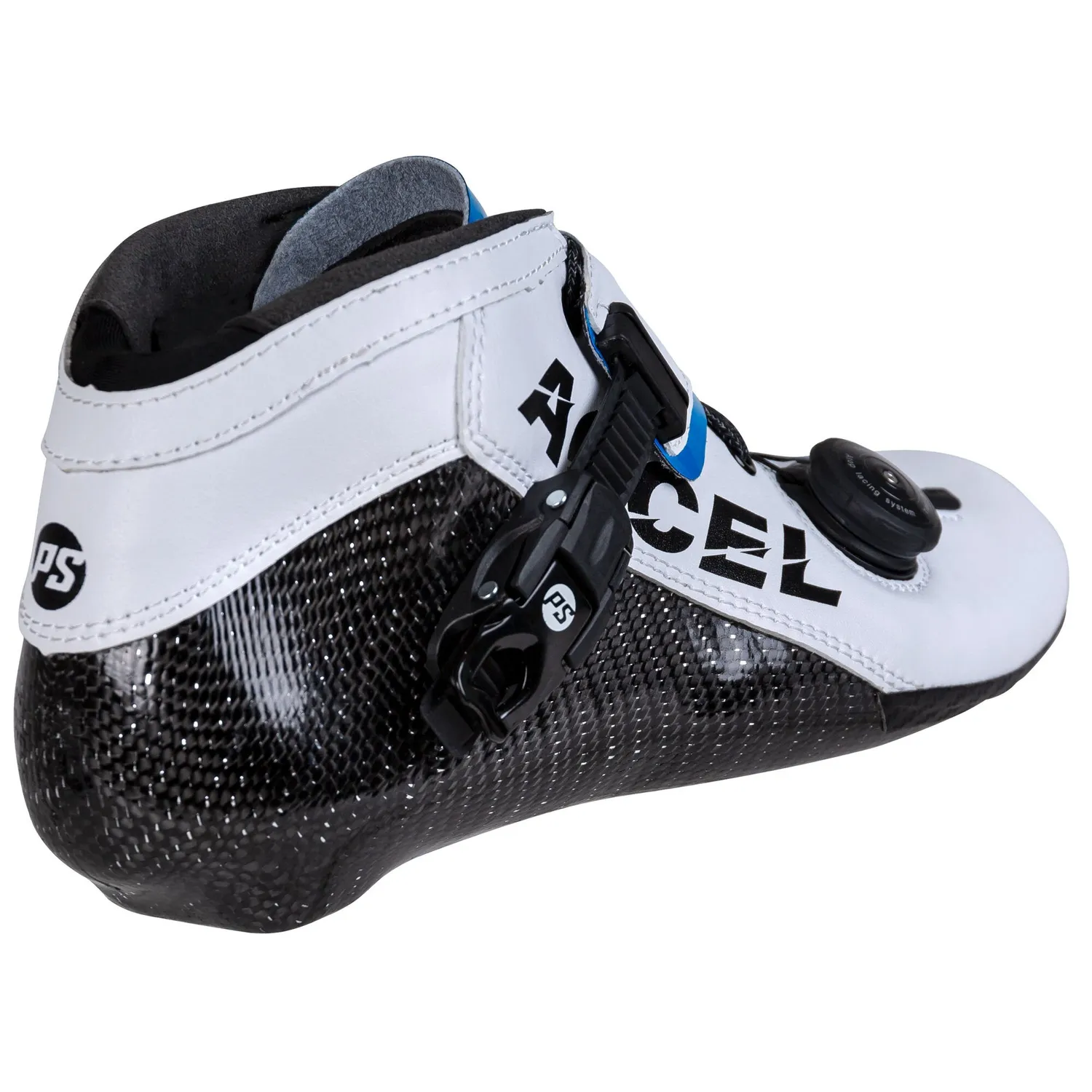 Powerslide Accel speedstøvle hvid carbon varmetilpas