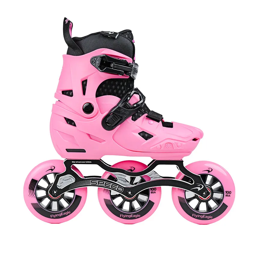 Flying Eagle S7 Speed Pro inliners Pink M justerbar 3-hjulet