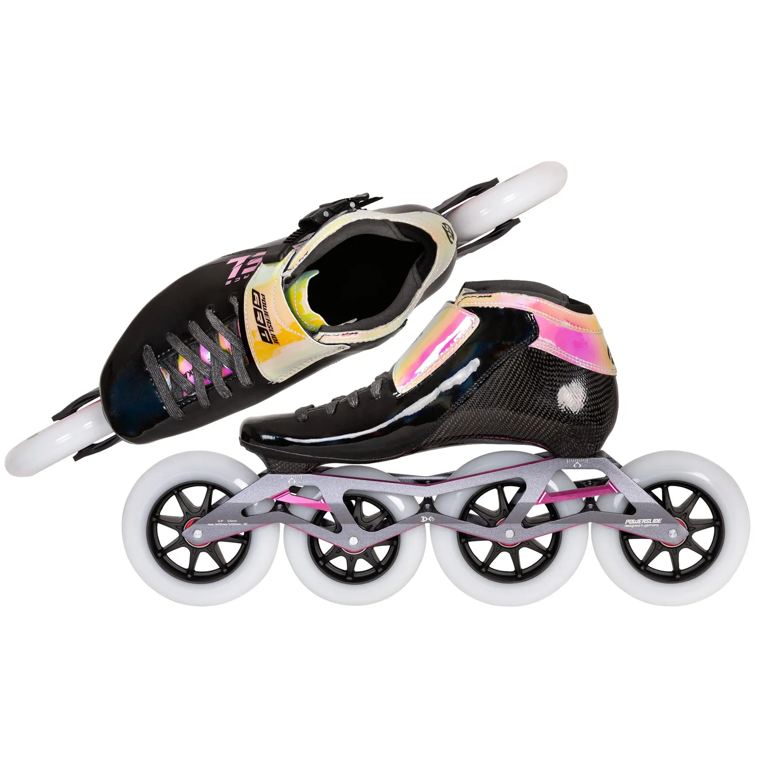Powerslide Accel Race Pink 110/100 speedskøjter lyserød