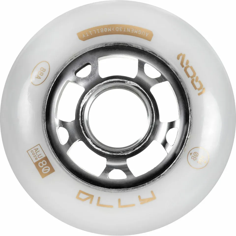 Iqon Ally 80 Natural hjul 80mm 4-pak aluminiumskerne