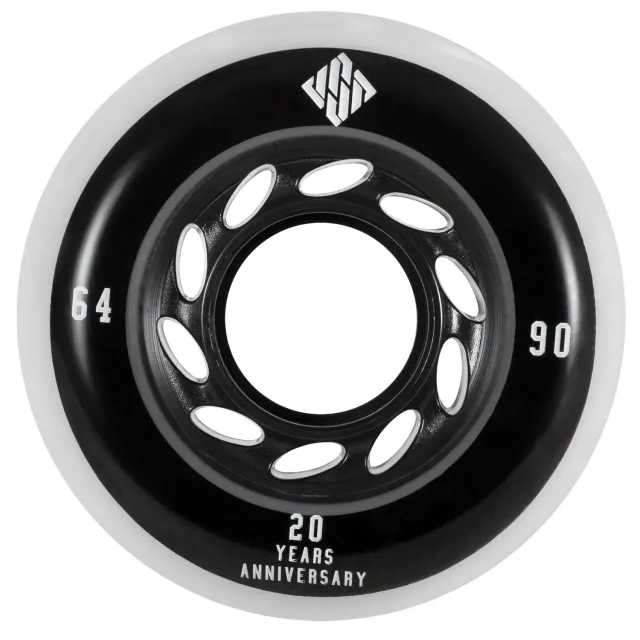 USD Team hjul 64mm/90A 4-pak aggressive hvid