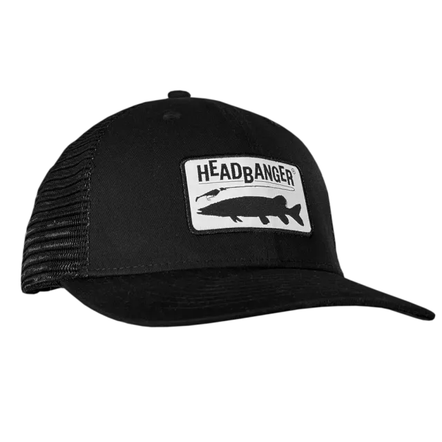 Headbanger Esox Patch Snapback trucker kasket sort