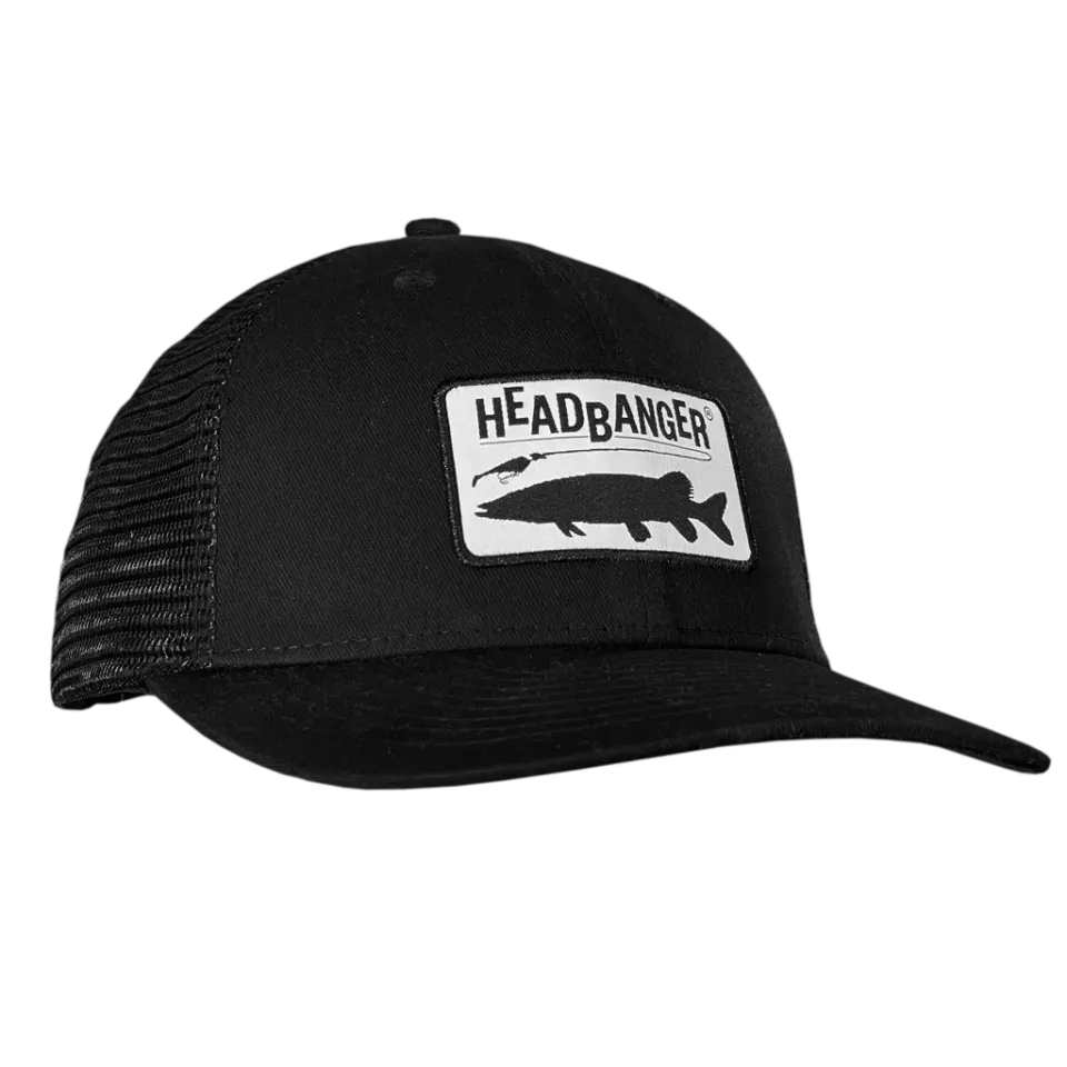 Headbanger Esox Patch Snapback trucker kasket sort