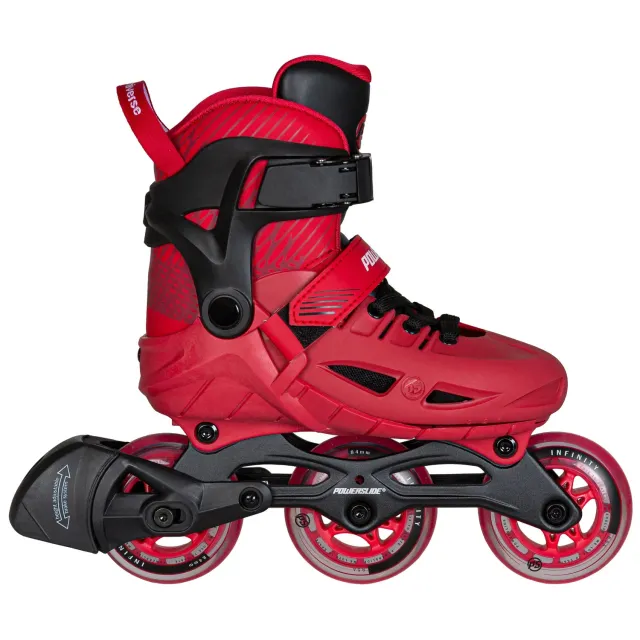Powerslide Phuzion Universe Red 3-hjul børne inlineskøjte rød