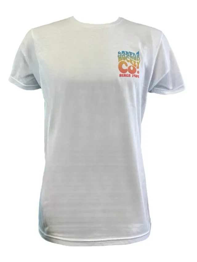 Labeda Trippy Tie Dye t-shirt hvid medium bomuld