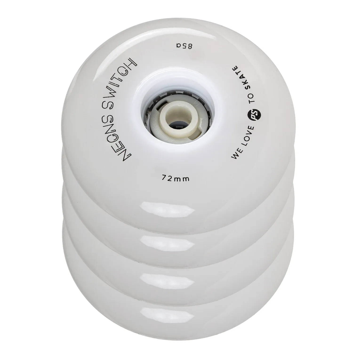 Powerslide Neons Switch LED hjul 72mm 4-pak lys