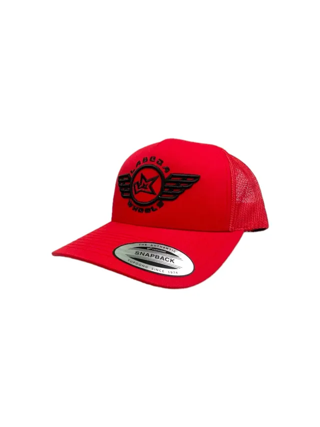Labeda Wings trucker kasket rød sort 5-panel
