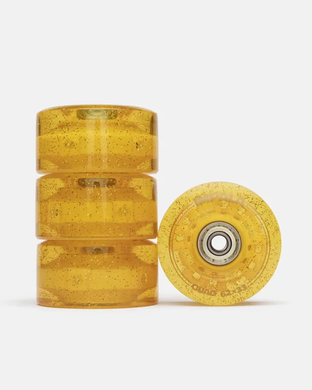 Impala Light Up rulleskøjtehjul 4-pak 62mm guld