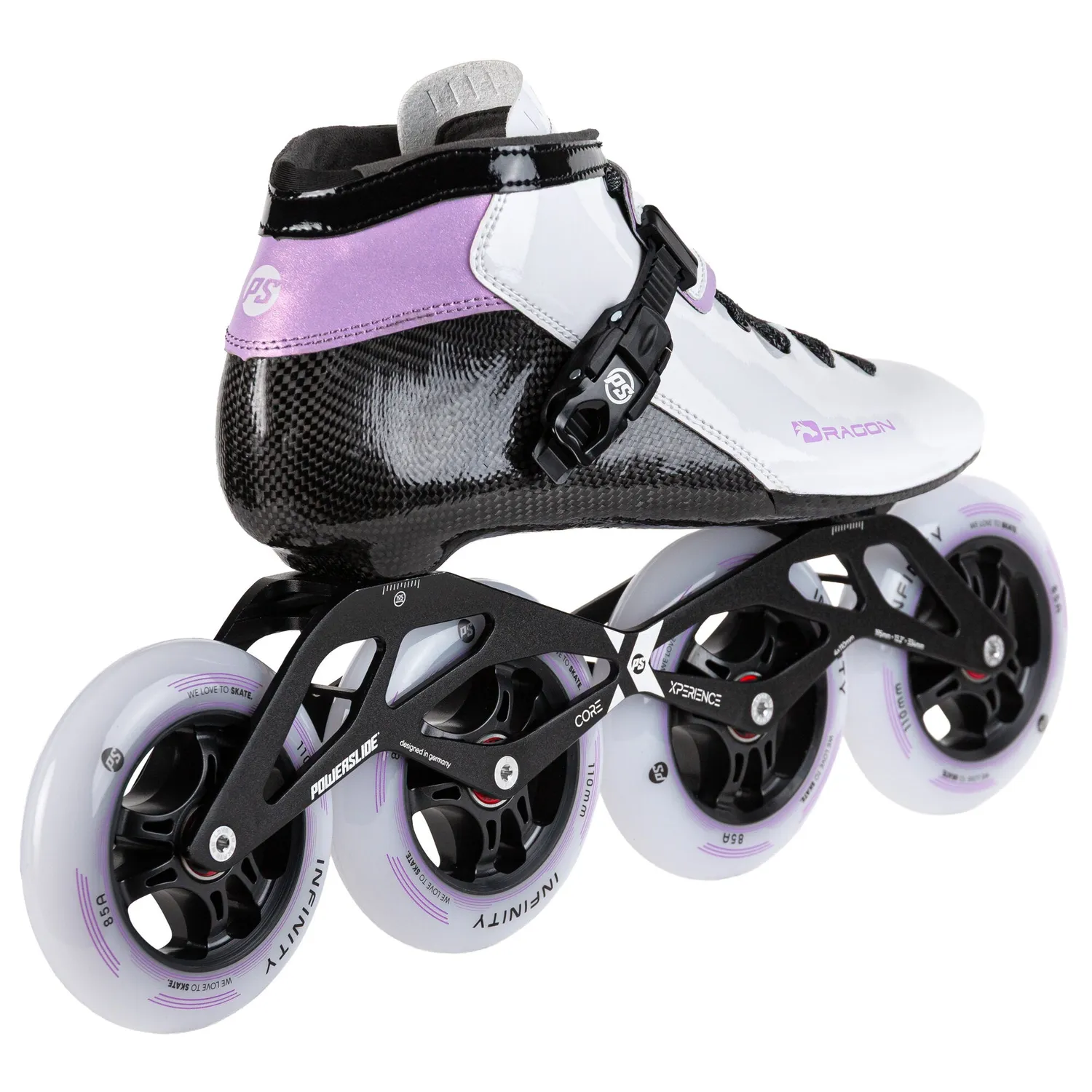 Powerslide Dragon White 110 speedskøjter hvid