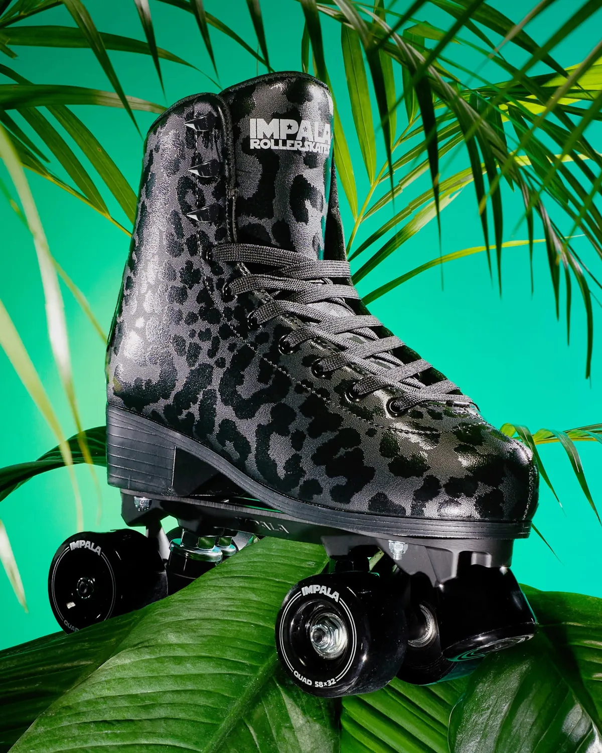 Impala Roller Skates Black Leopard rulleskøjter PVC