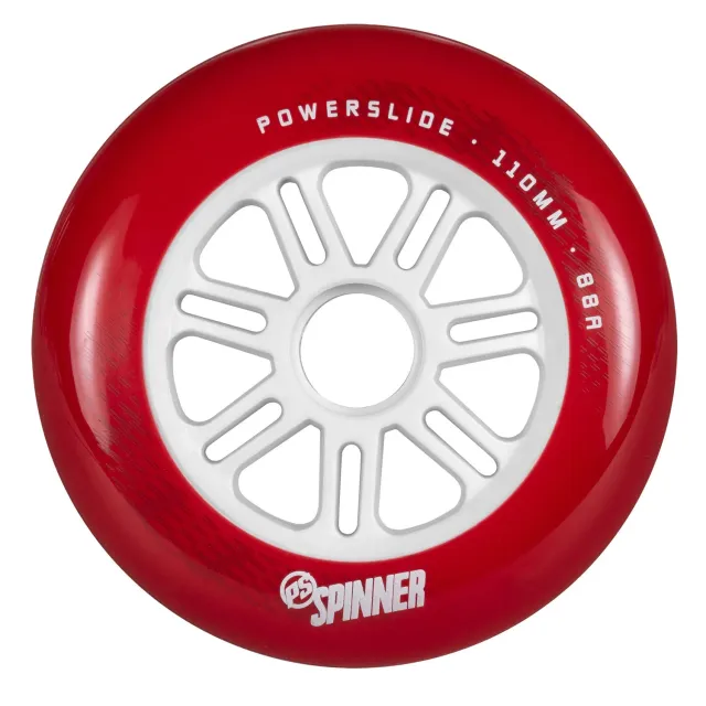 Powerslide Spinner 110 rulleskøjtehjul rød 3-pak 88A