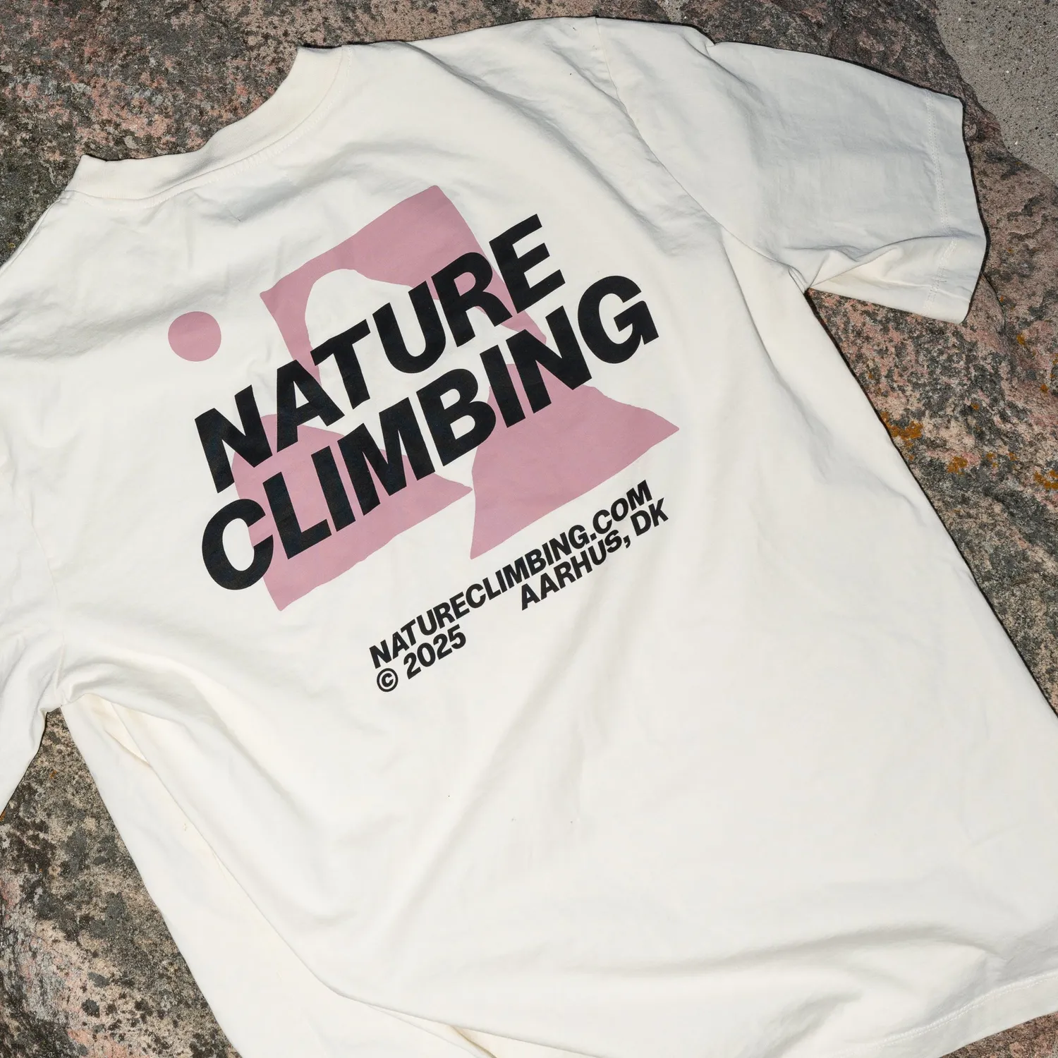 Nature Climbing Horizon T-shirt Whisper White økologisk bomuld