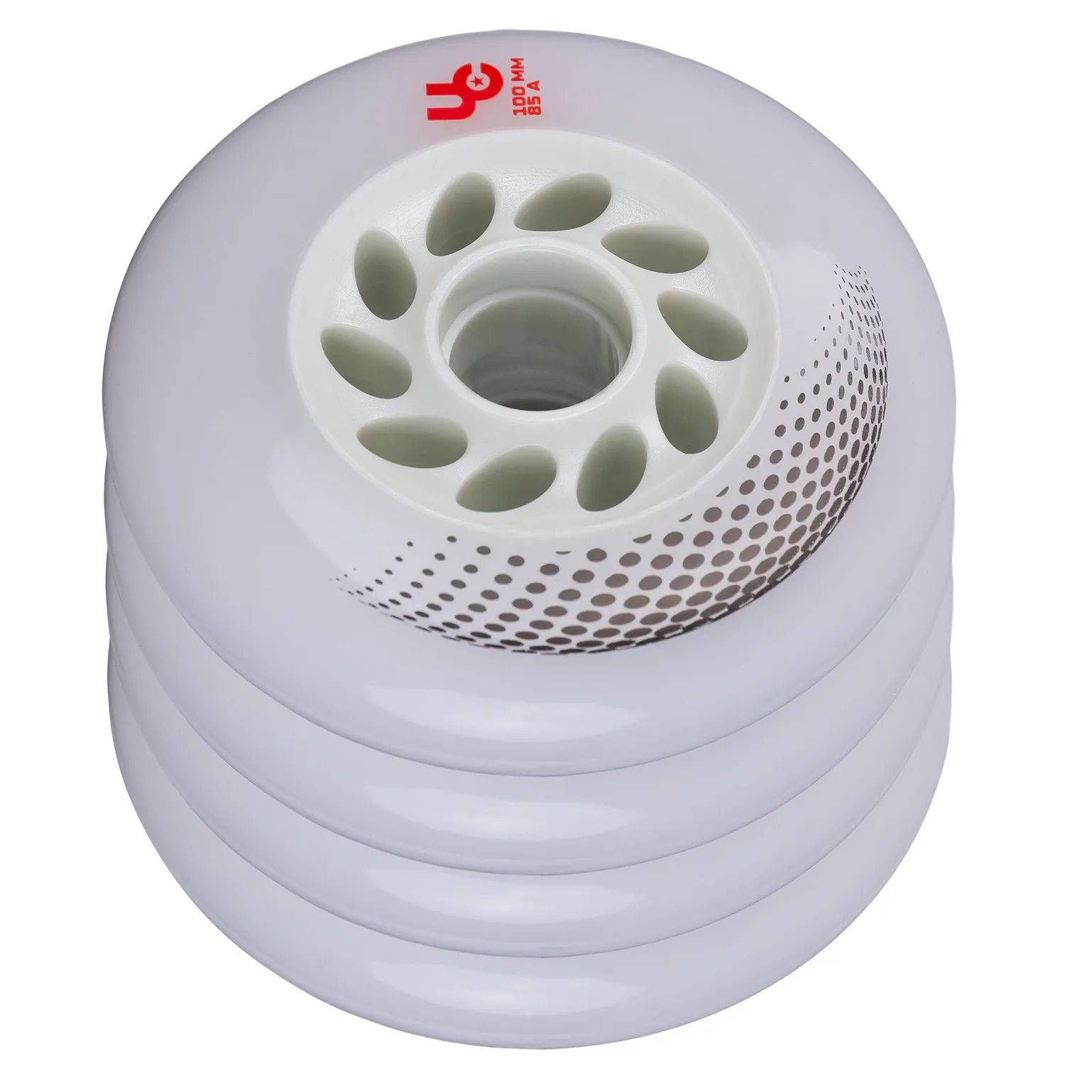 Undercover Vortex 100mm/85A inlinerhjul 4-pak hvid