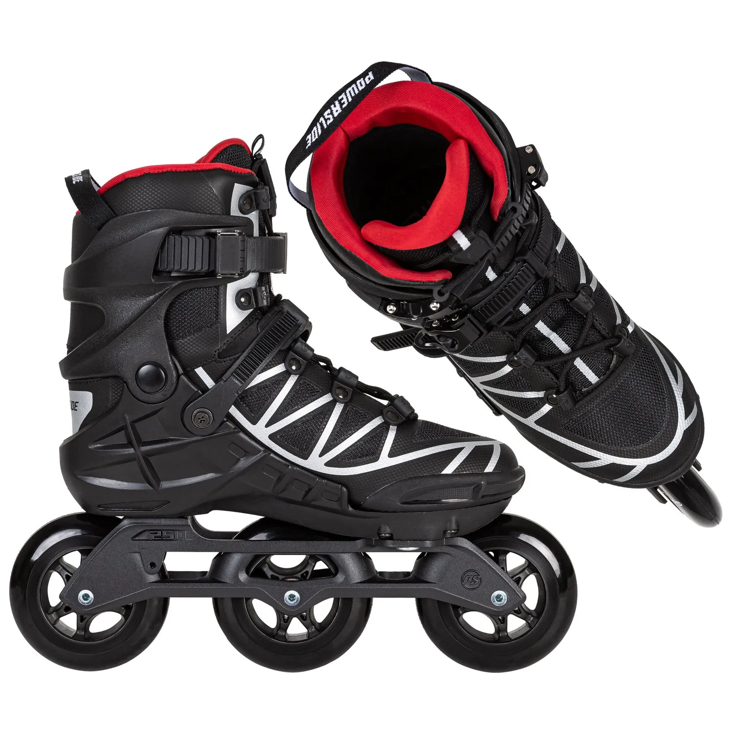 Powerslide Phuzion Argon Scarlet 100 rulleskøjter 3x100 mm