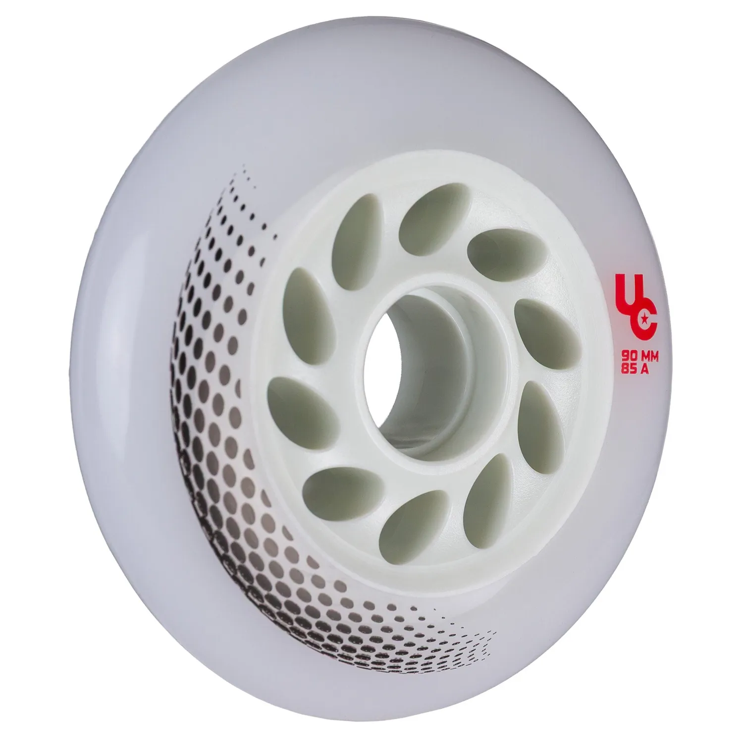 Undercover Vortex 90mm/85A inliner hjul hvid 4-pak UHR