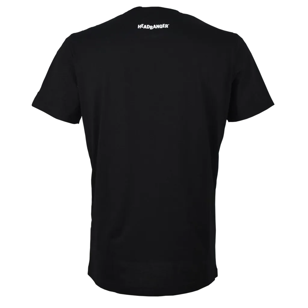Headbanger T-shirt sort S bomuld-poly logo