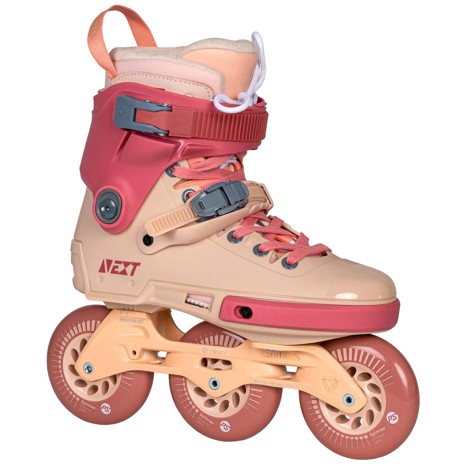 Powerslide Next 100 Burgundy freeskate rød