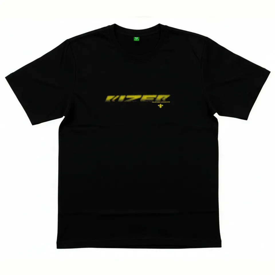 Kizer Advanced Logo T-shirt bomuld sort