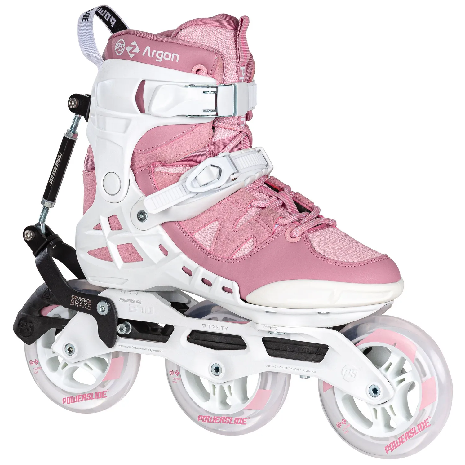 Powerslide Phuzion Argon Syncro Rose 110 rulleskøjter dame
