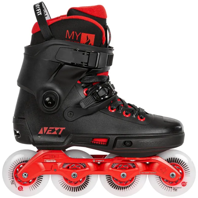 Powerslide Next Black Red 80 rulleskøjter sort