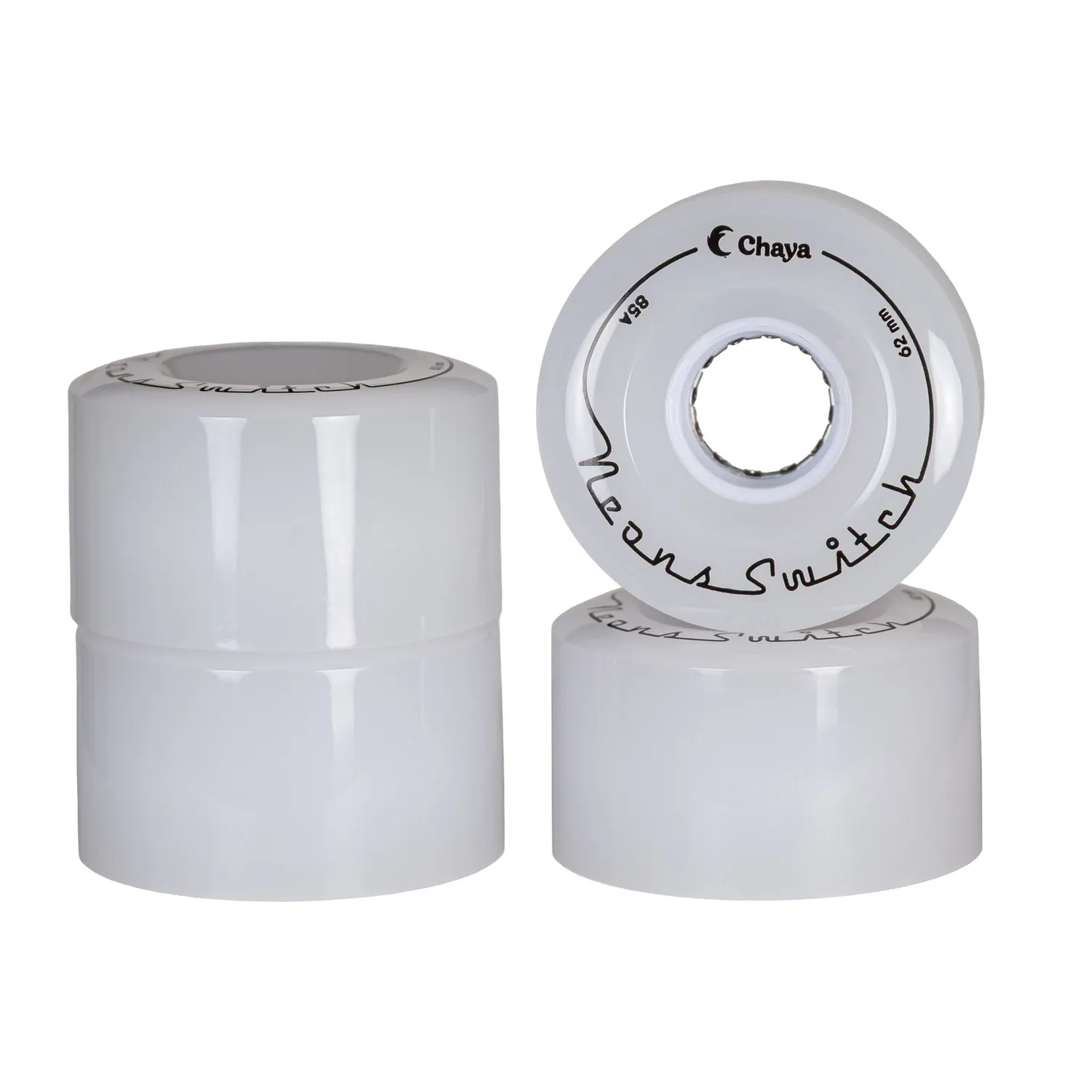 Chaya Neons Switch LED quad-hjul 4-pak hvid 62mm