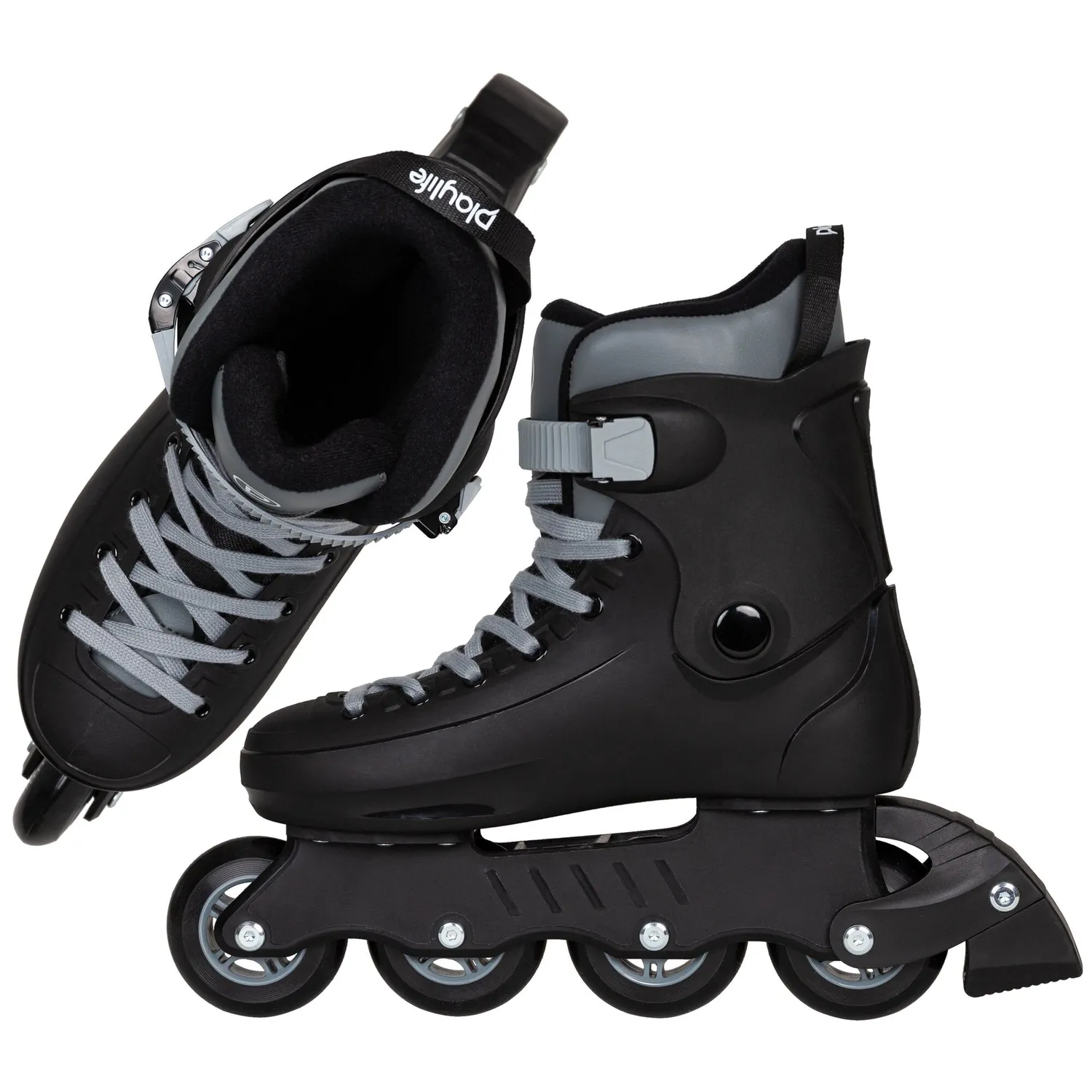 Playlife Rave Black 80 fitness rulleskøjter sort 4x80