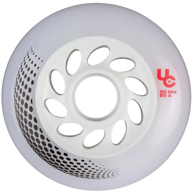 Undercover Vortex 90mm/85A inliner hjul hvid 4-pak UHR