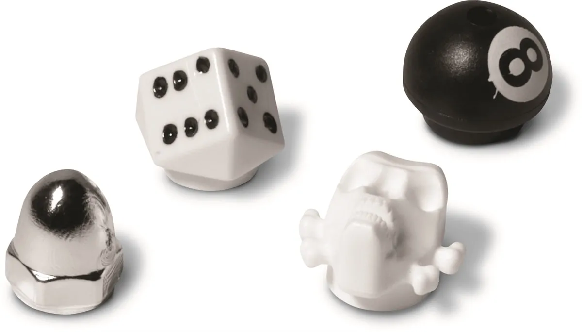 Sure-Grip Rock Crazy Nuts akselmøtrik 4-pak 8-ball