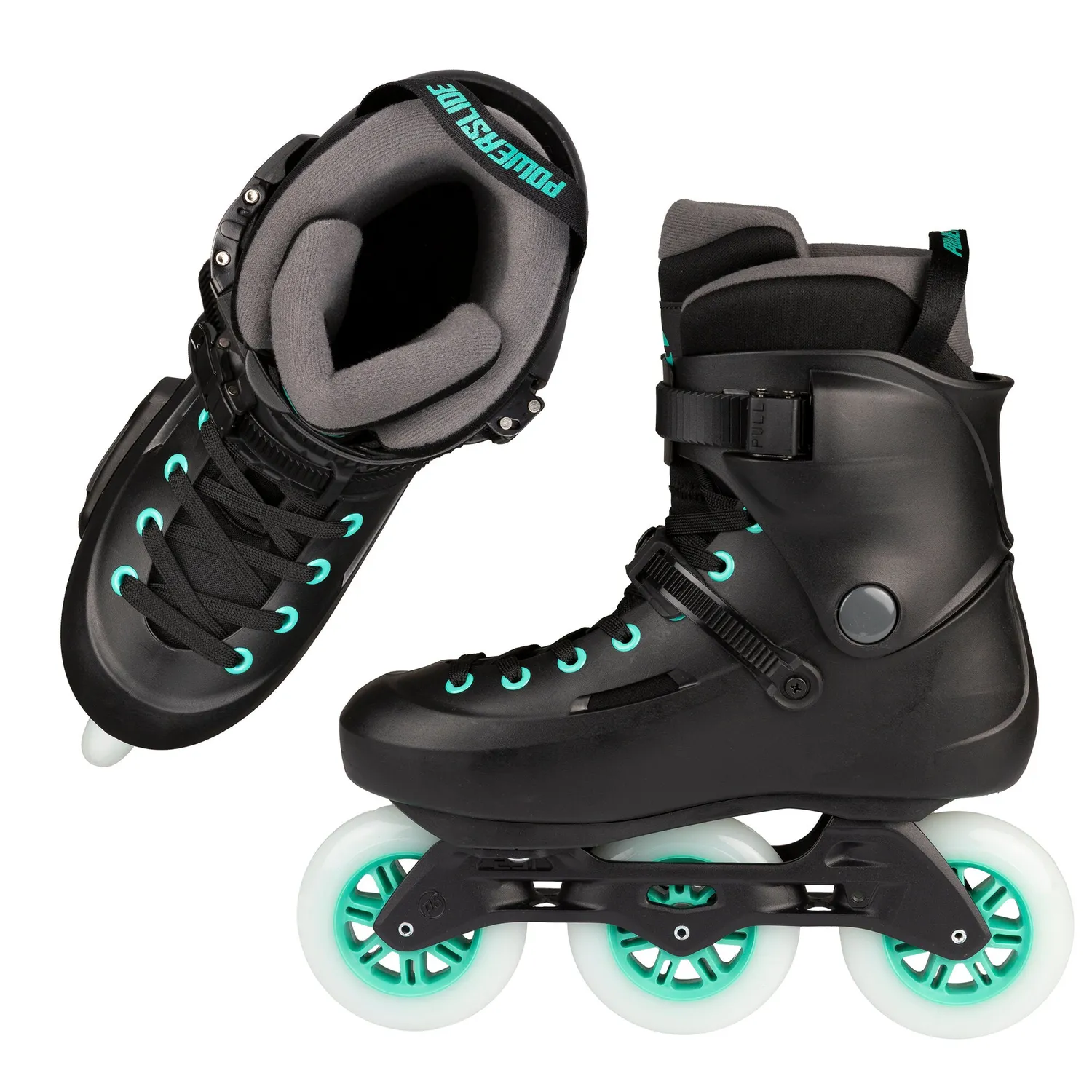 Powerslide Zoom Pro 100 Black Mint rulleskøjter 100 mm
