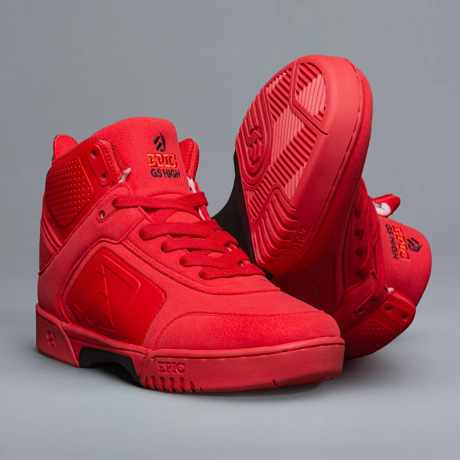 Epic Red Lava grindsko rød hi-top slidstærk