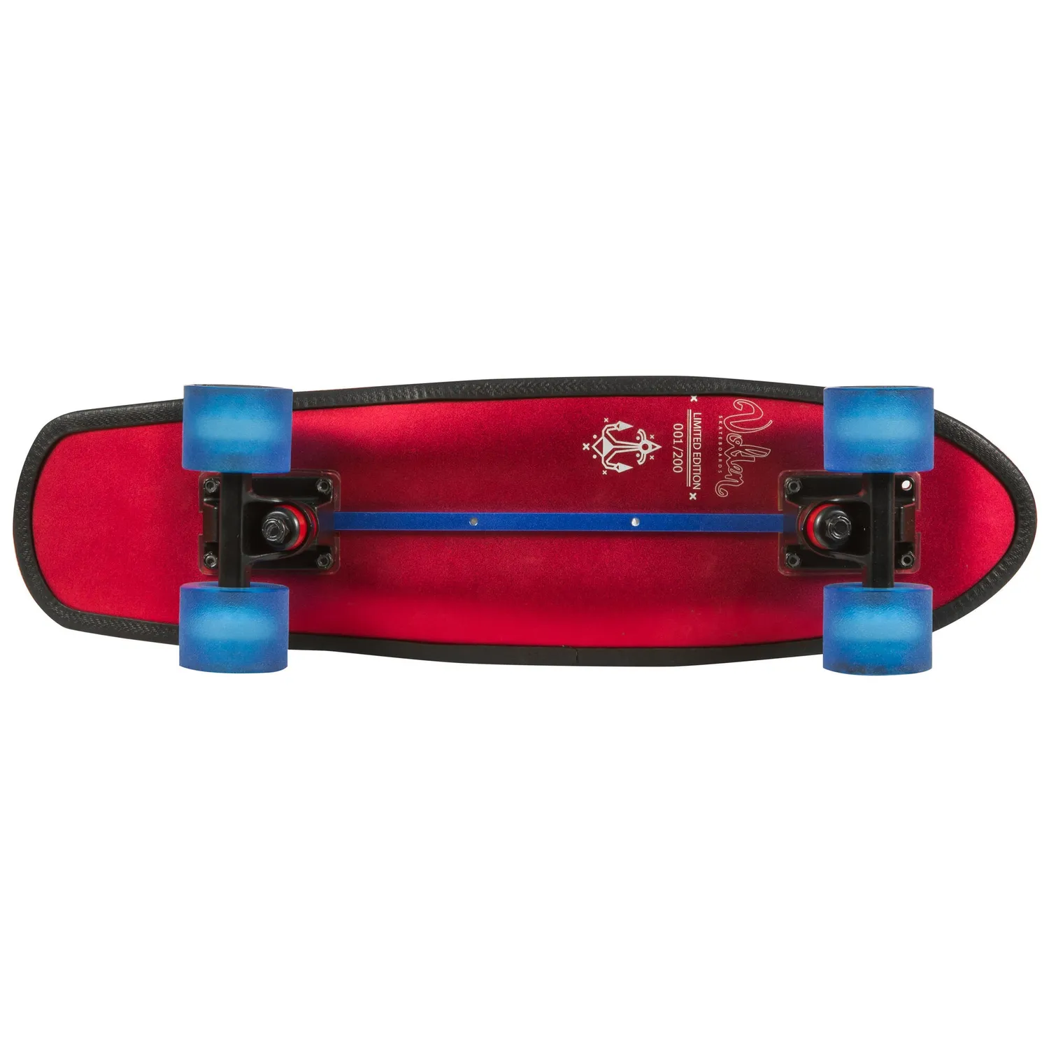 Powerslide Vanguard cruiser skateboard rød 57,5 cm aluminium