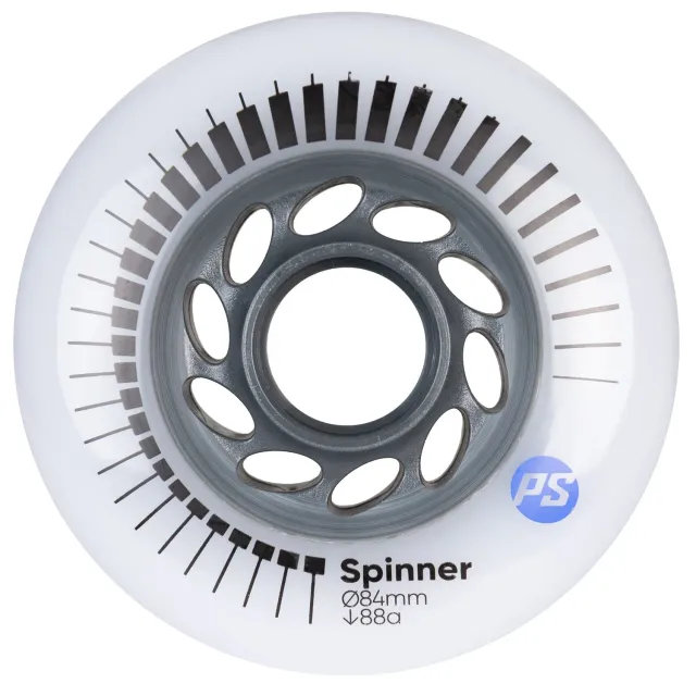 Powerslide Spinner hjul 84mm 88A hvid 4-pak