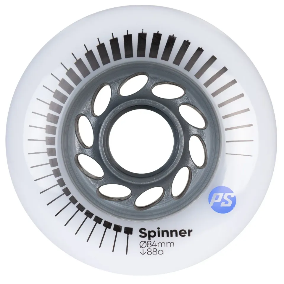 Powerslide Spinner hjul 84mm 88A hvid 4-pak