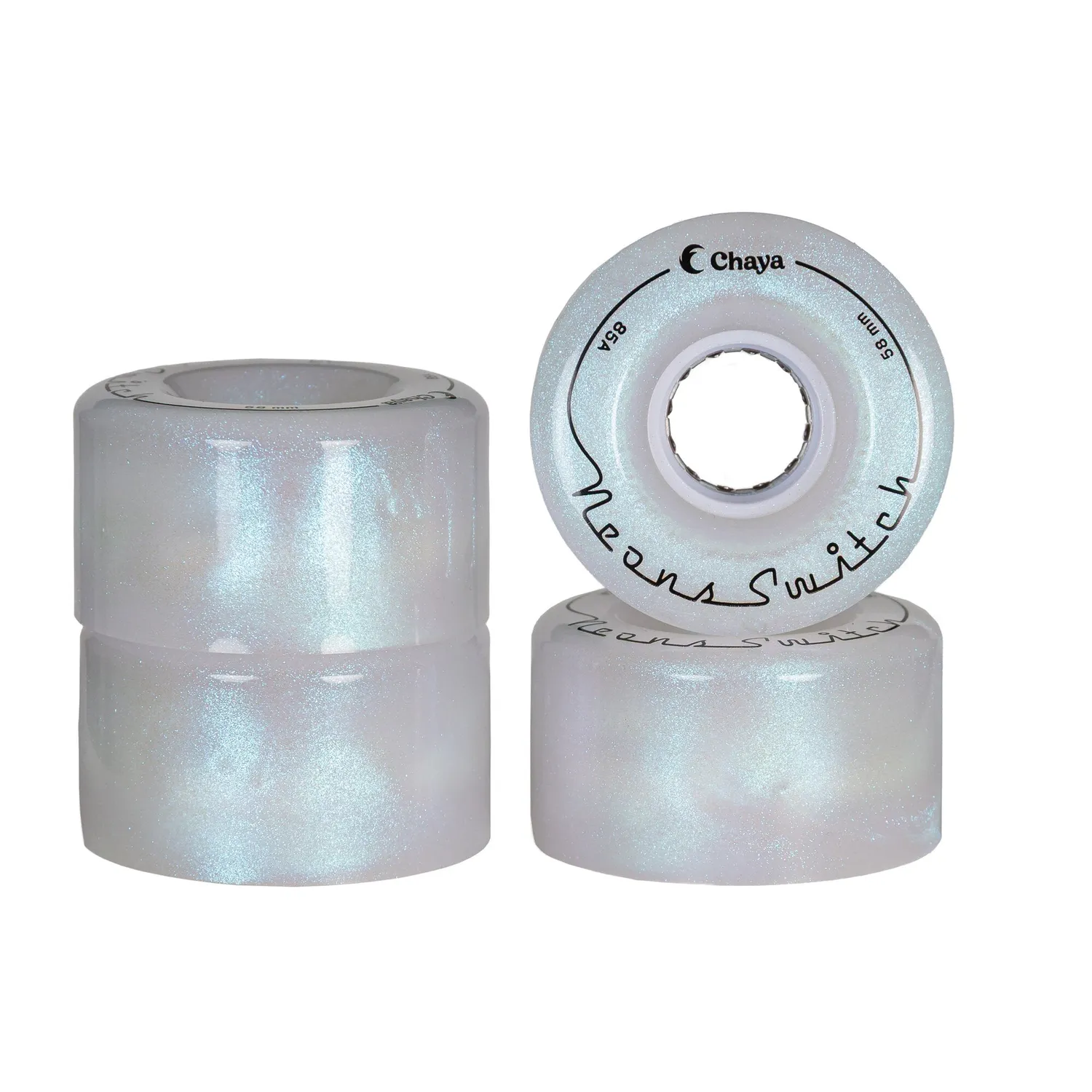 Chaya Neons Switch 58mm LED-hjul 4-pak glitter 85A