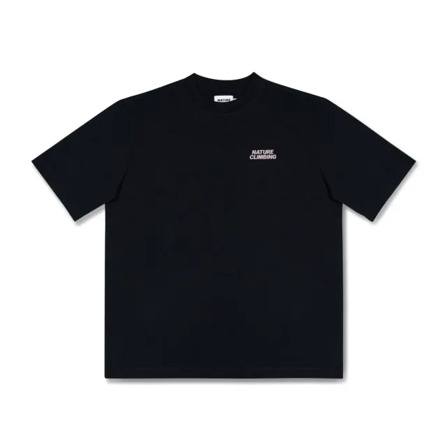 Nature Climbing Horizon T-shirt dusty black økologisk bomuld