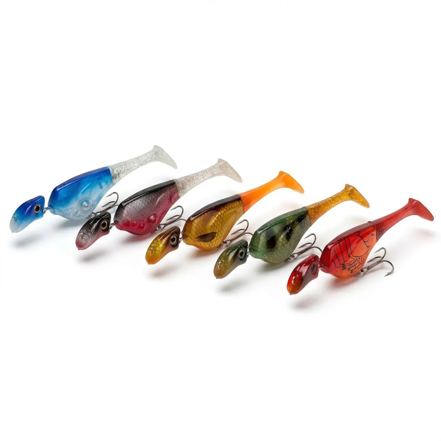 Headbanger Shad 4-1/2 swimbait Sinking Bleeding Ghost