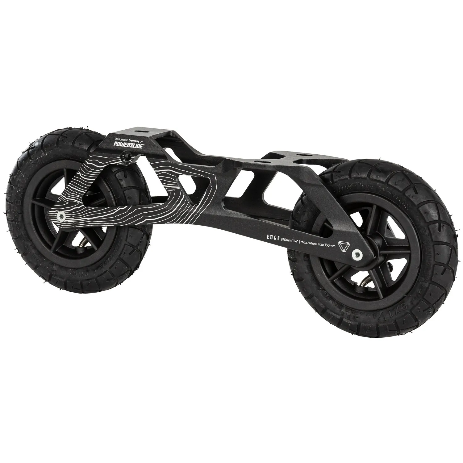 Powerslide Edge 150 TRI ramme sort 150mm