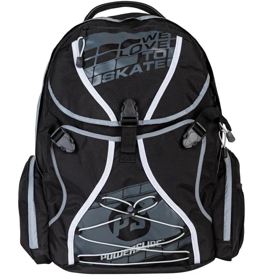 Powerslide Sports rygsæk sort 27L nylon til skøjter
