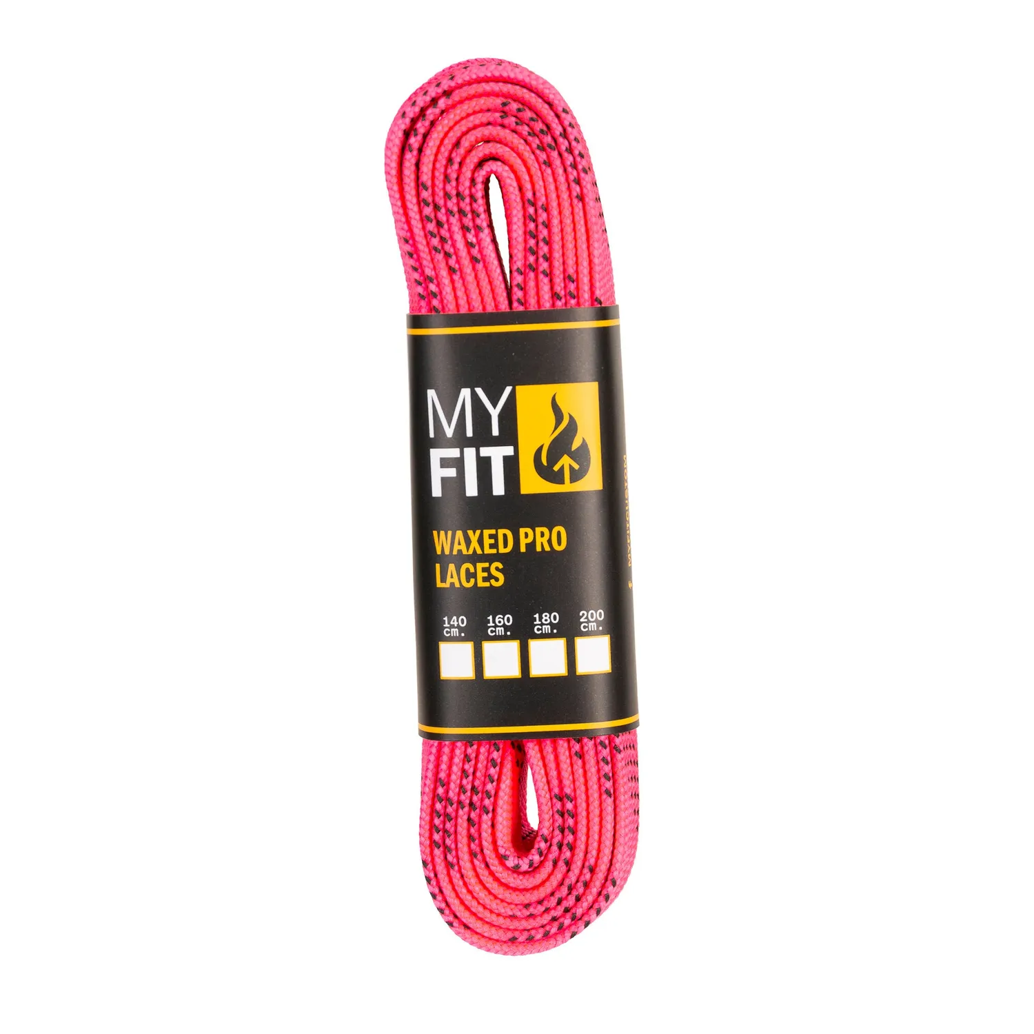 Myfit Waxed Laces Pro snørebånd lyserød vokset