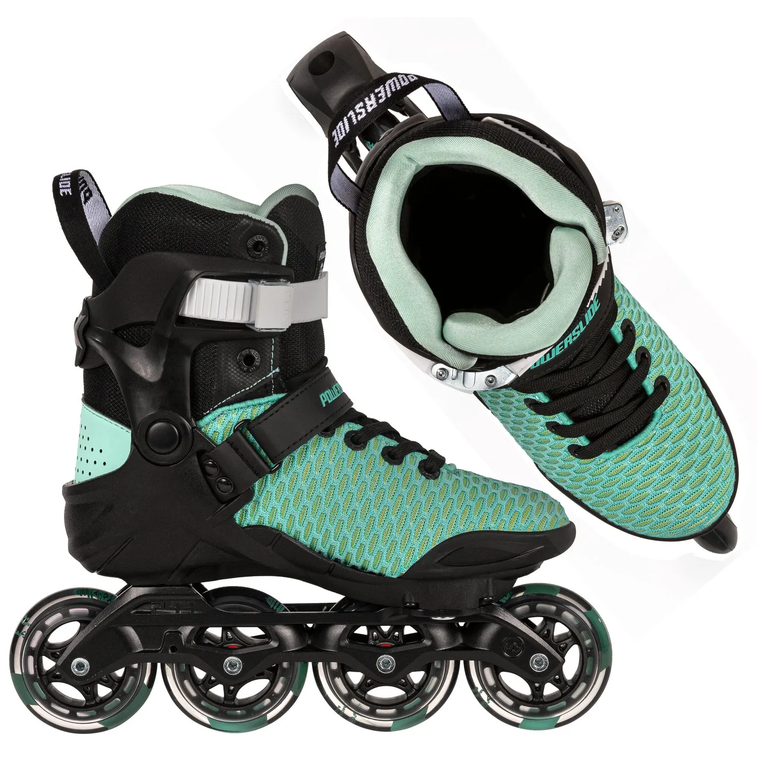 Powerslide Phuzion Xenon Arctic 80 inliners sort 80mm TRINITY