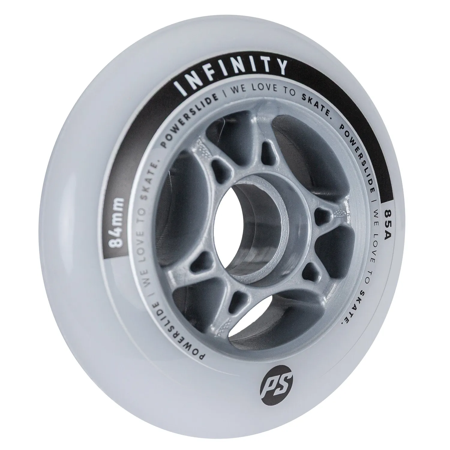 Powerslide Infinity 84 85A hjul 4-pak grå