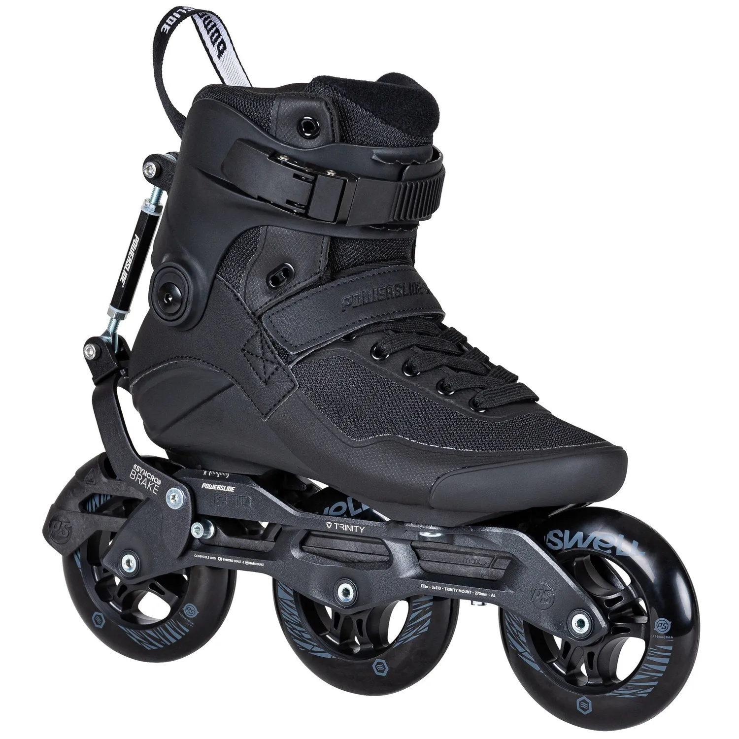 Powerslide Swell Triple Black Syncro 110 rulleskøjter