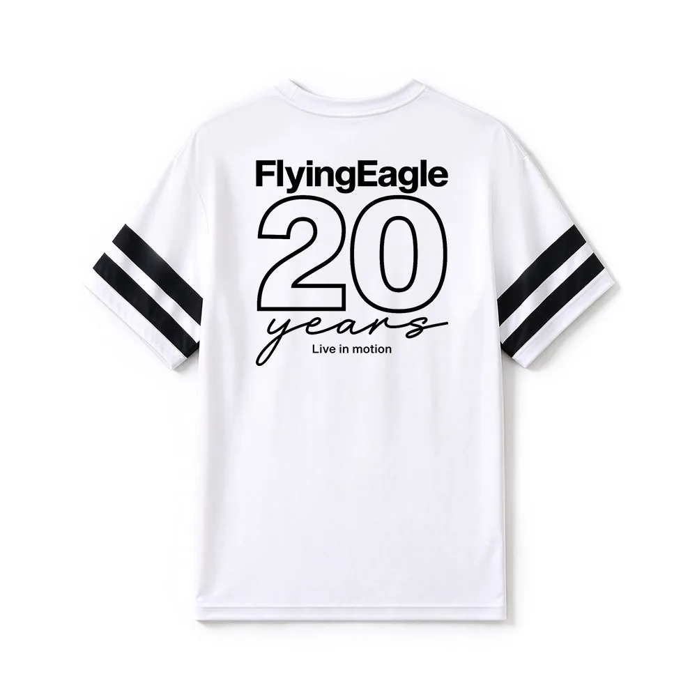 Flying Eagle Mesh T-shirt hvid bomuld