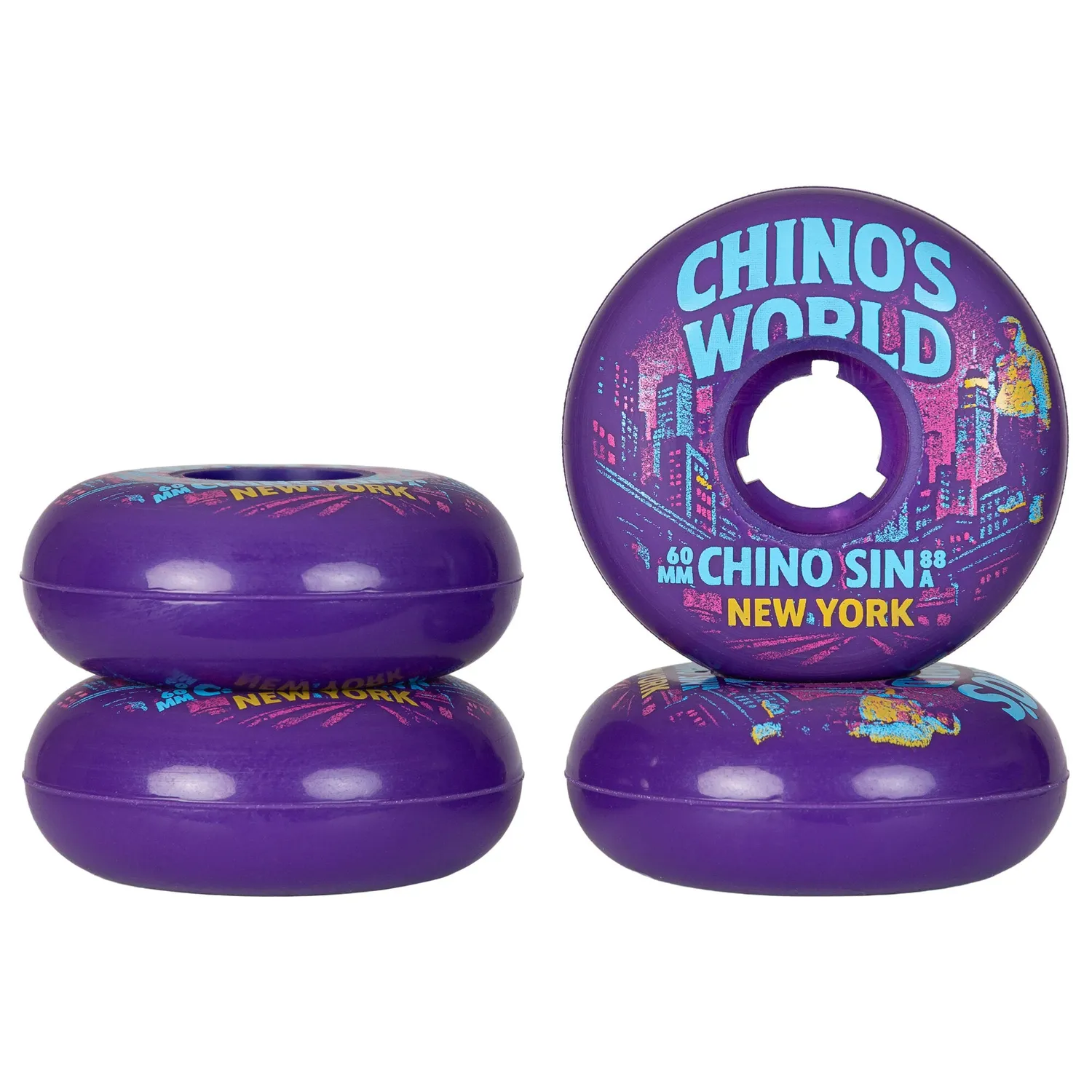 Gawds Chino Sin Pro 60 hjul 4-pak lilla 60 mm 88A