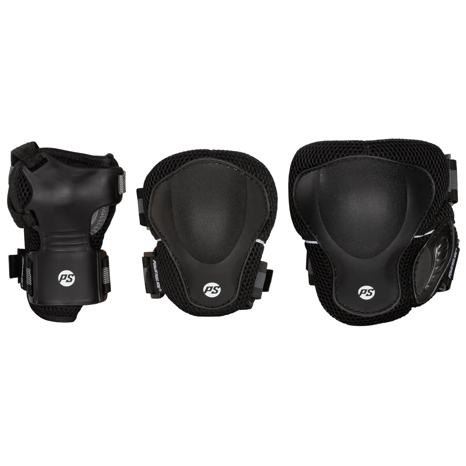 Powerslide Pro Black beskyttelsessæt sort S-XL