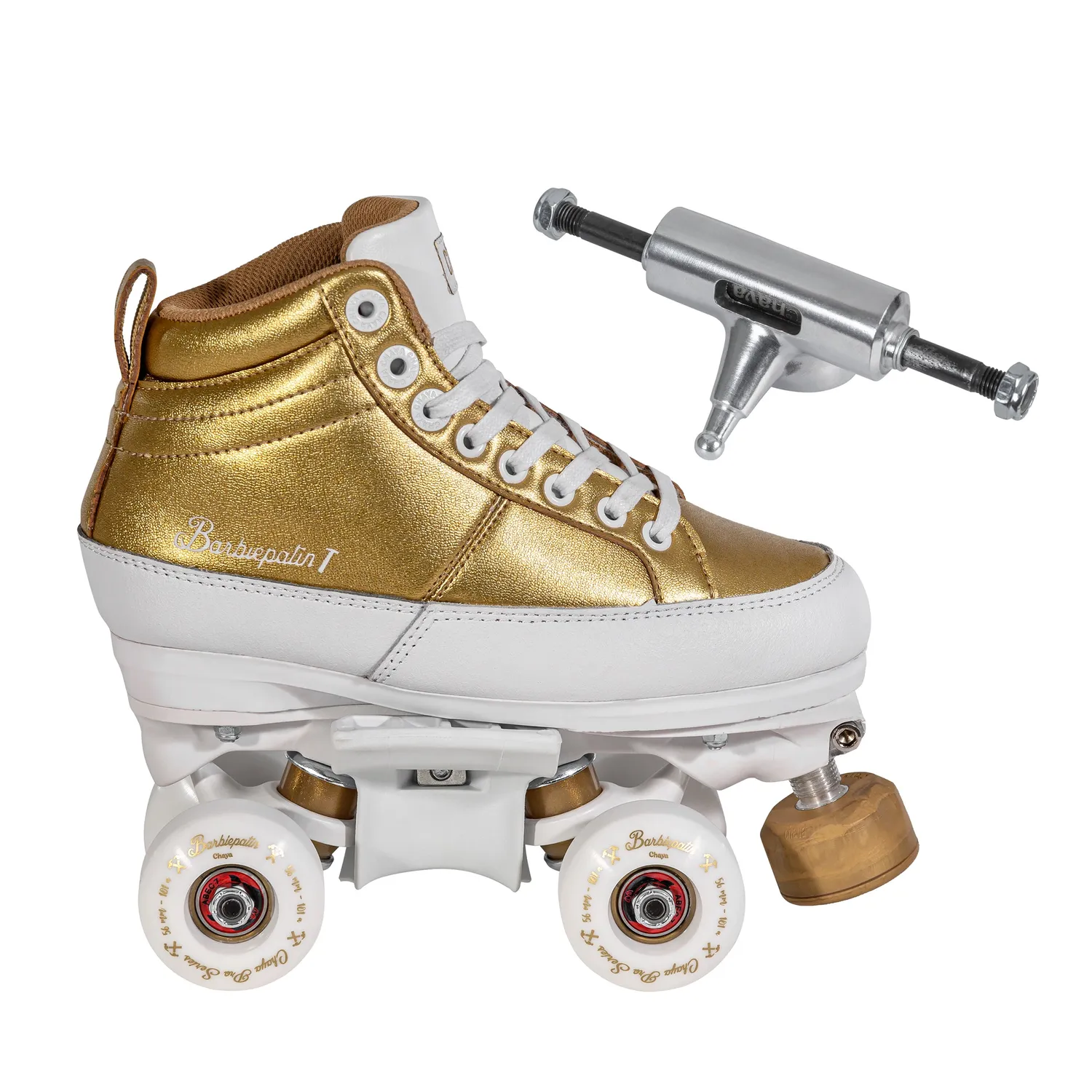 Chaya Kismet Barbiepatin Gold rulleskøjter park bundle 56mm
