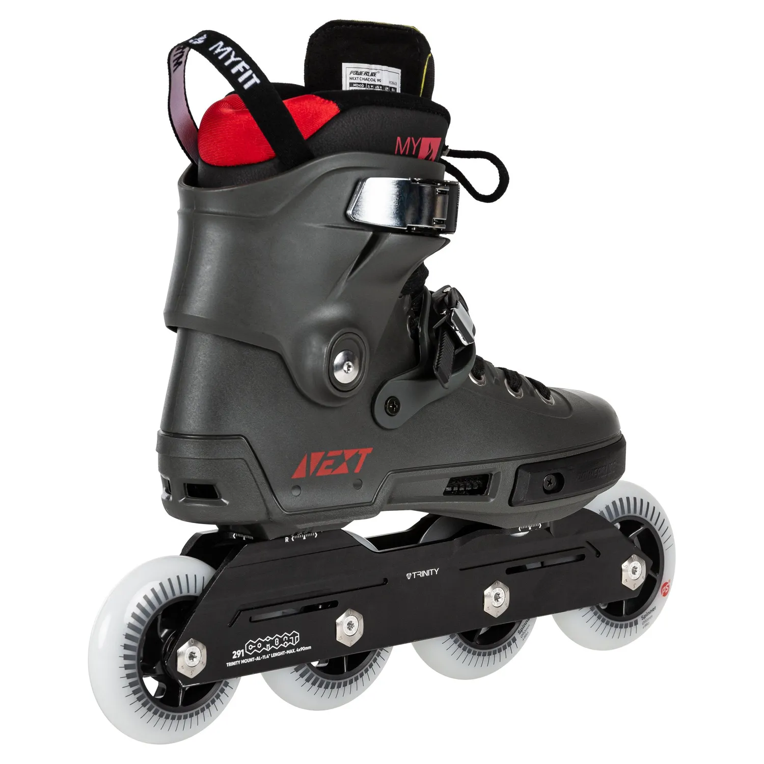 Powerslide Next Charcoal 90 inliners grå urban