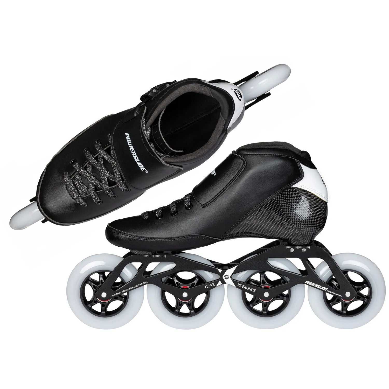 Powerslide Falcon Black speedrulleskøjter 4x100
