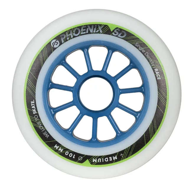 Powerslide PHOENIX hjul 100mm SD Medium 8-pak hvid