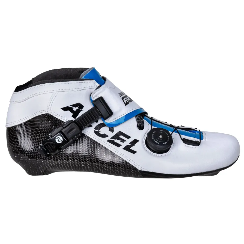 Powerslide Accel speedstøvle hvid carbon varmetilpas